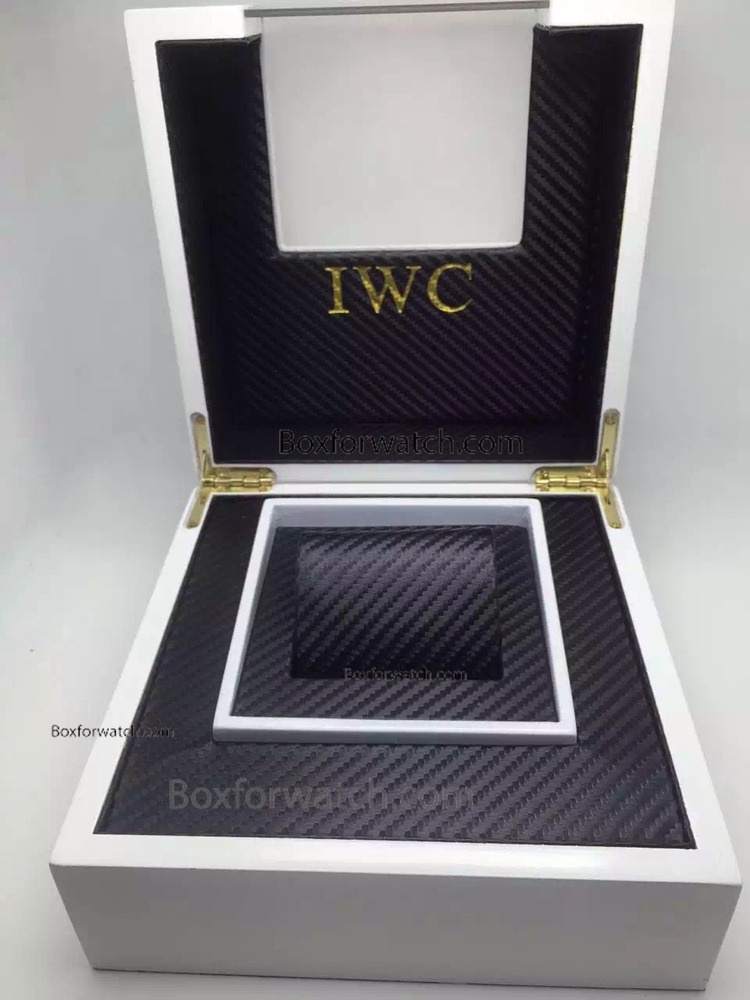 AAA Grade IWC Replica Watch Box Display - White Wooden Case